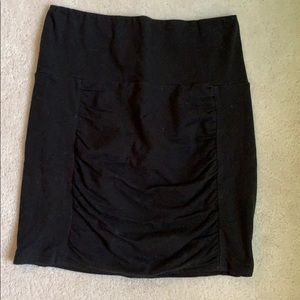 Free people bodycon ruched mini skirt